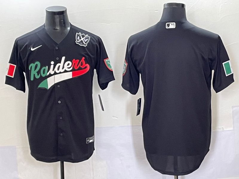 Men 2025 Oakland Raiders Blank Black Joint Name Nike Limited NFL Jersey style 7034->oakland raiders->NFL Jersey